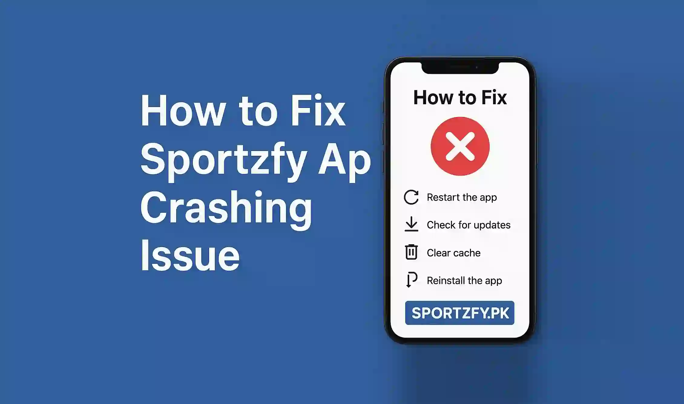How to Fix Sportzfy App Crashing Issue